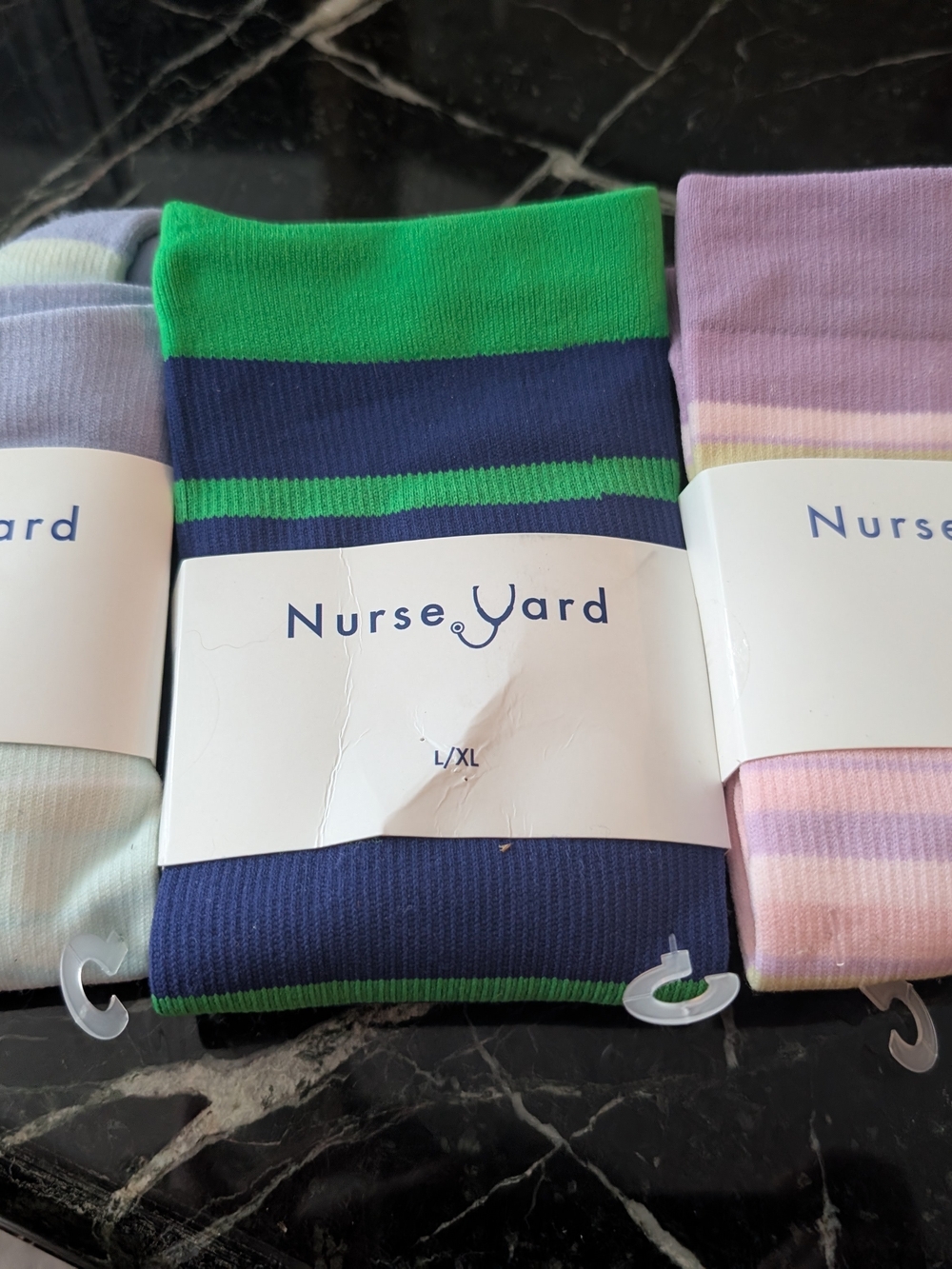 Striped Compression Socks - Nurseyard L/XL